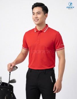 Áo thể thao nam MC-9156 Đỏ phối trắng